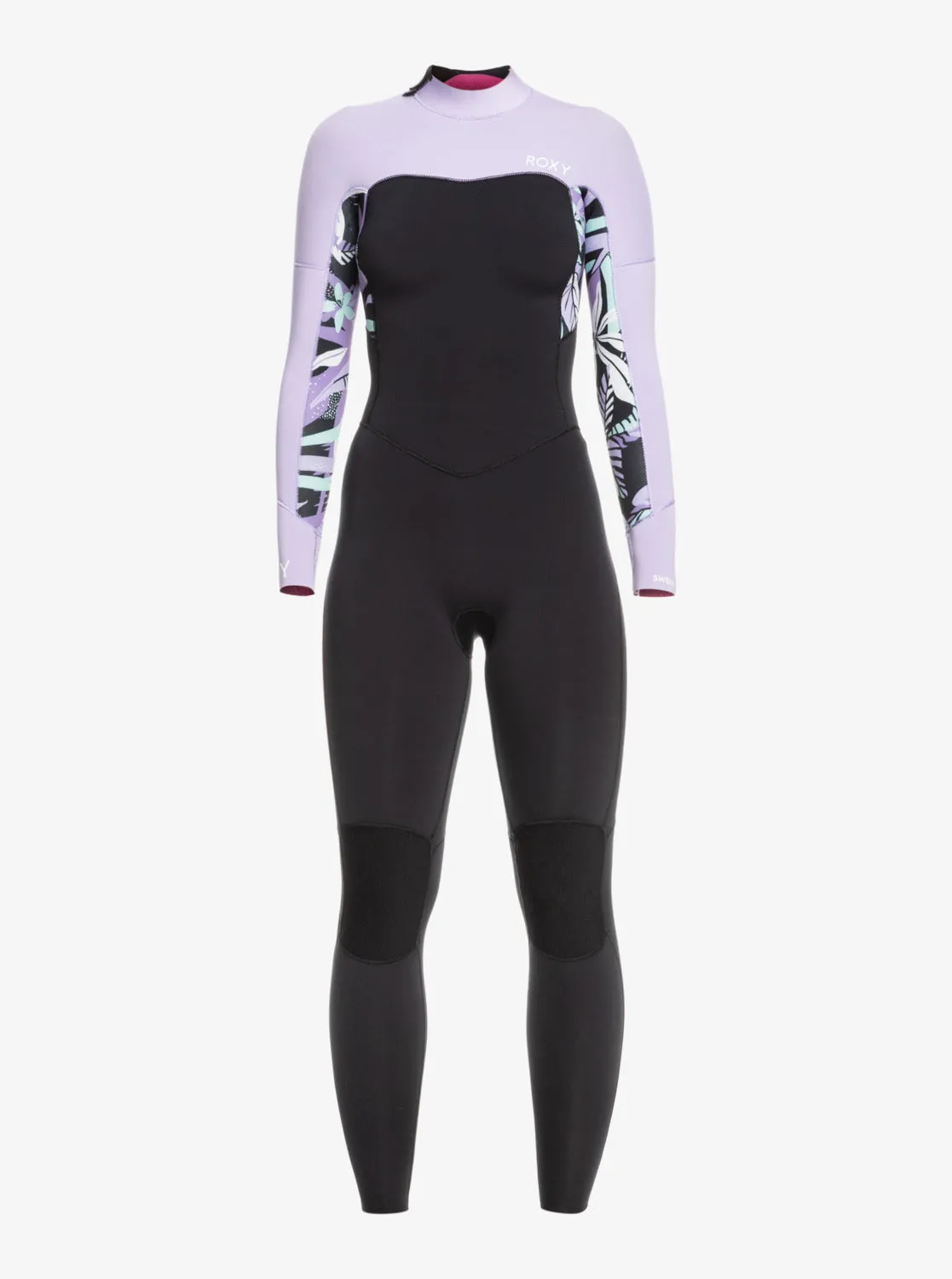 3/2mm Swell Series Back Zip Wetsuit - Anthracite Splash Yw