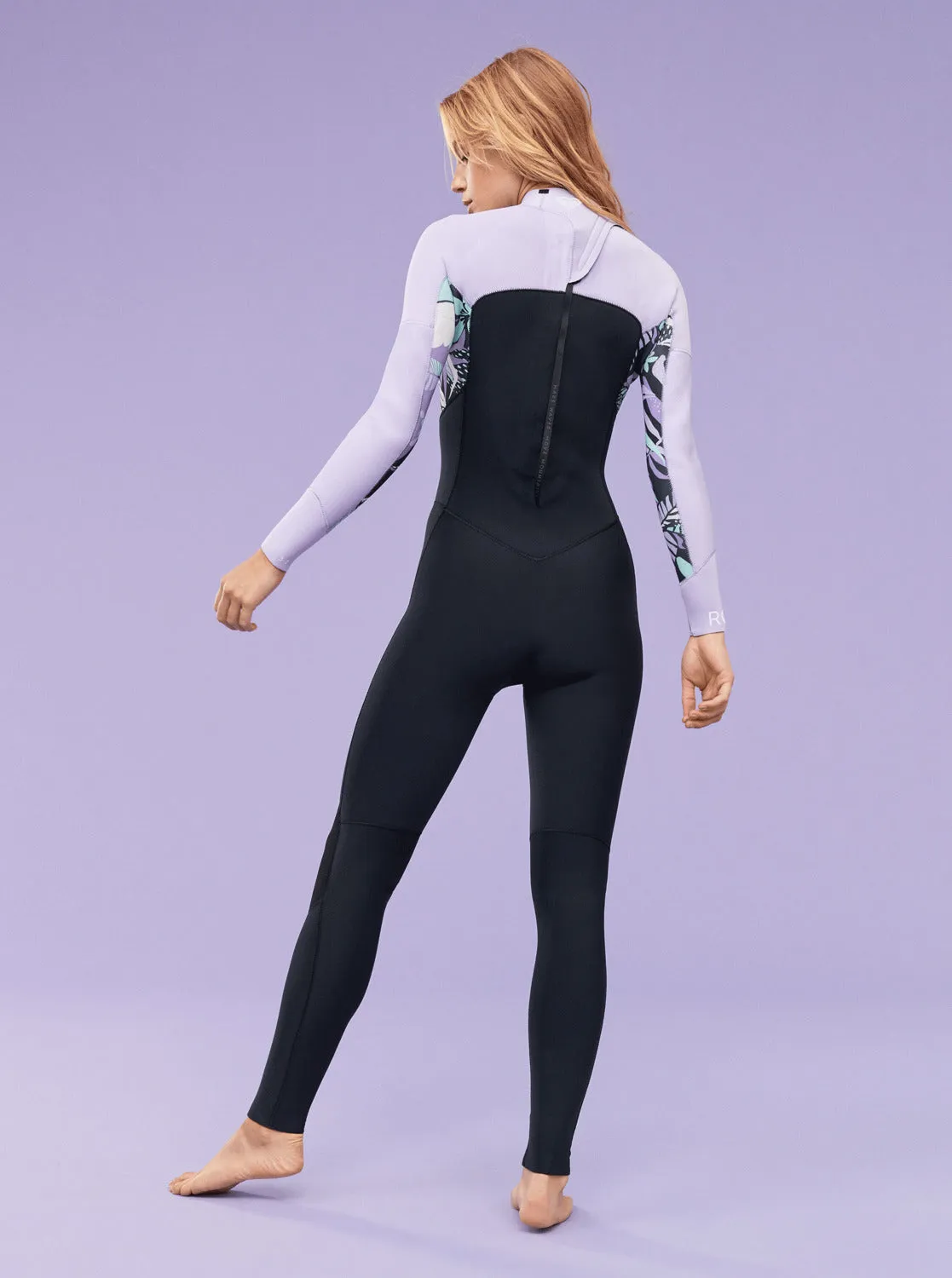 3/2mm Swell Series Back Zip Wetsuit - Anthracite Splash Yw