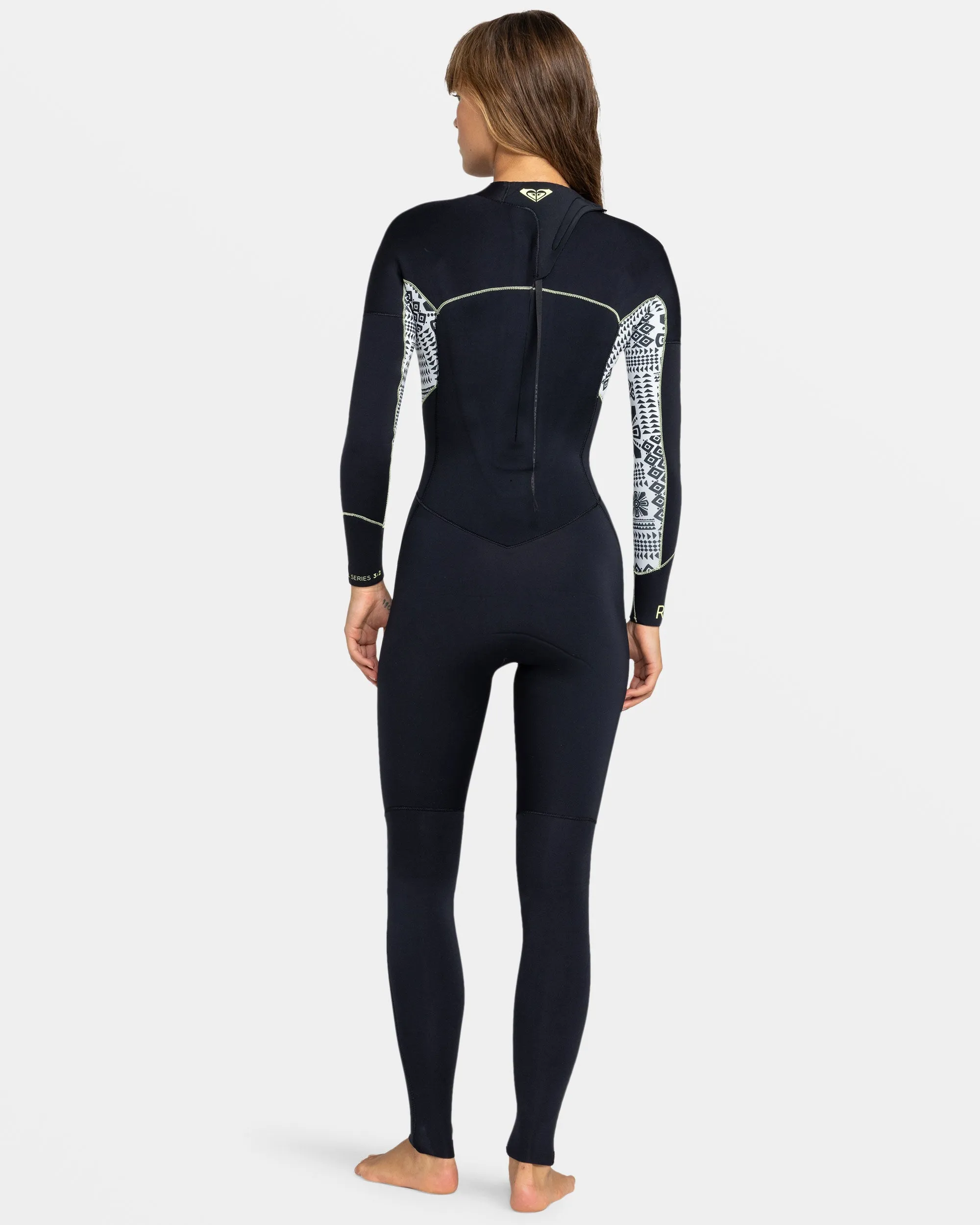 3/2mm Swell Series Back Zip Wetsuit - Egret Mo Rockin Vibes