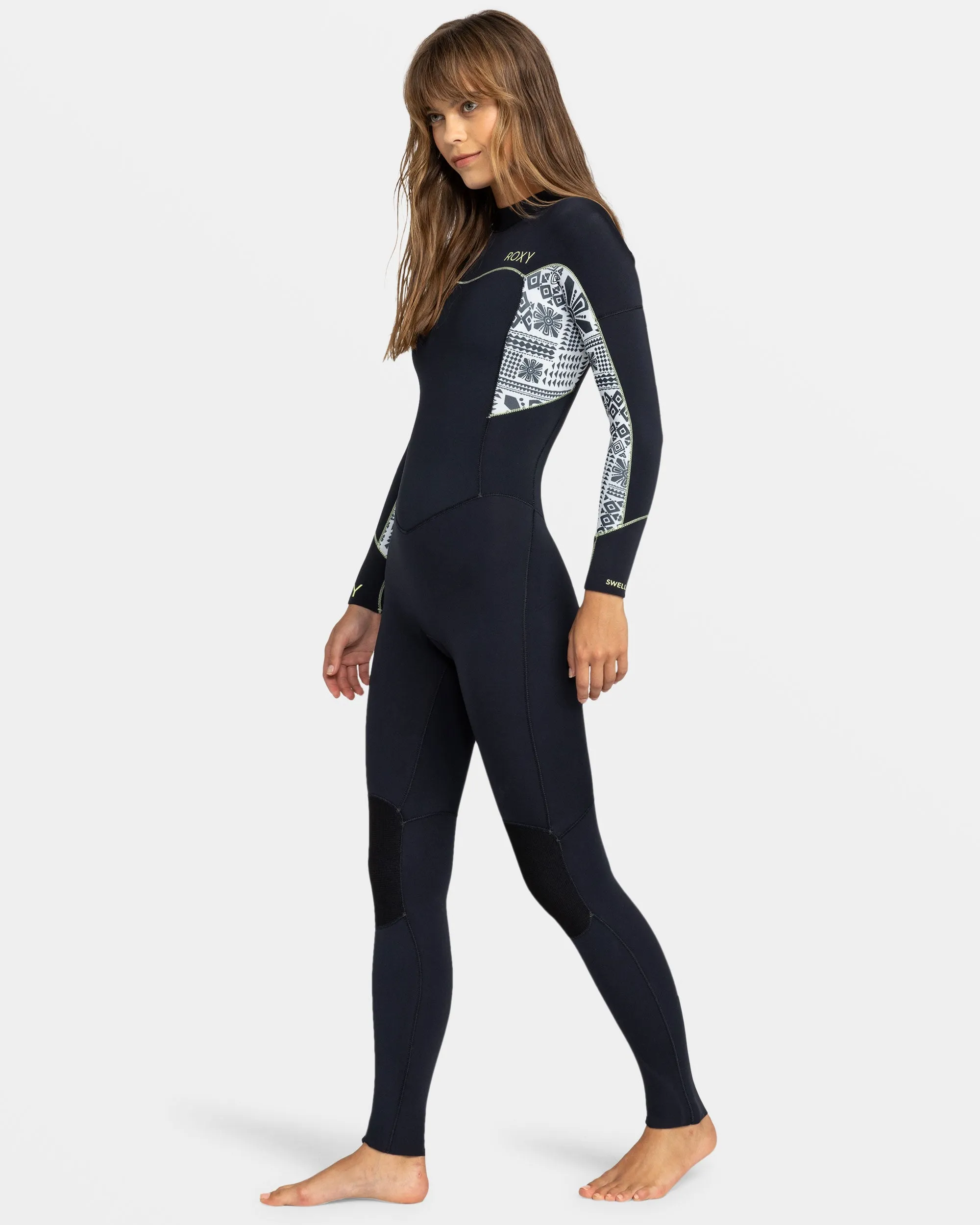 3/2mm Swell Series Back Zip Wetsuit - Egret Mo Rockin Vibes