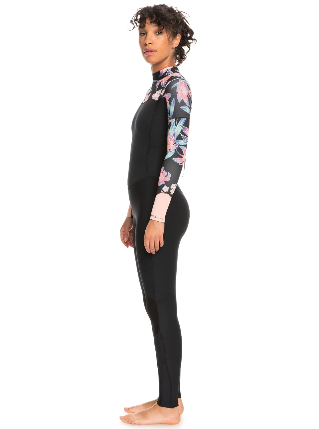 4/3mm Swell Series Back Zip Wetsuit - Anthracite Paradise Found S