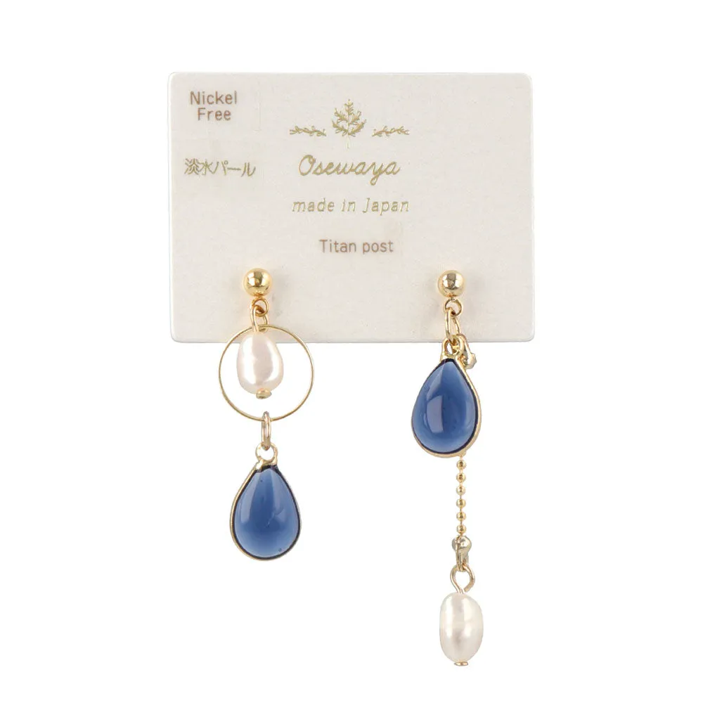 Accent Color Freshwater Pearl Earrings