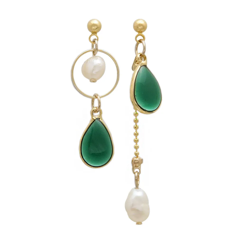 Accent Color Freshwater Pearl Earrings