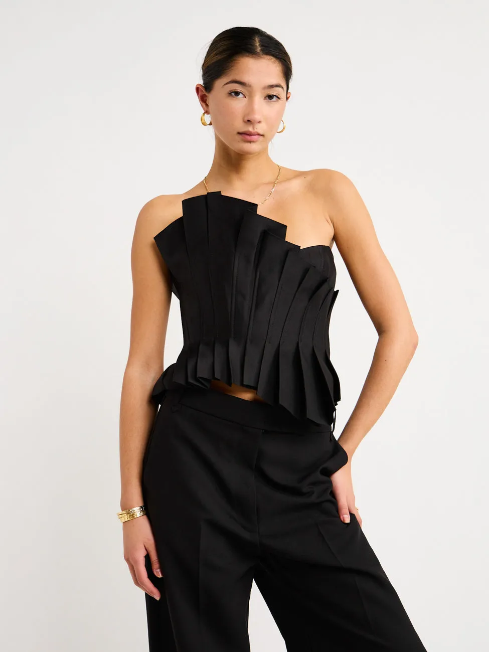 Acler Davies Top in Black