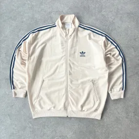 Adidas 1990s heavyweight embroidered track jacket (L)