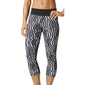 adidas Designed 2 Move Womens 3/4 Capri Running Tights - Black