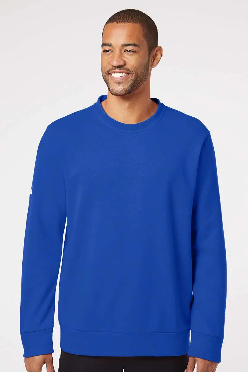 Adidas Mens Fleece Crewneck Sweatshirt - Collegiate Royal Blue - NEW