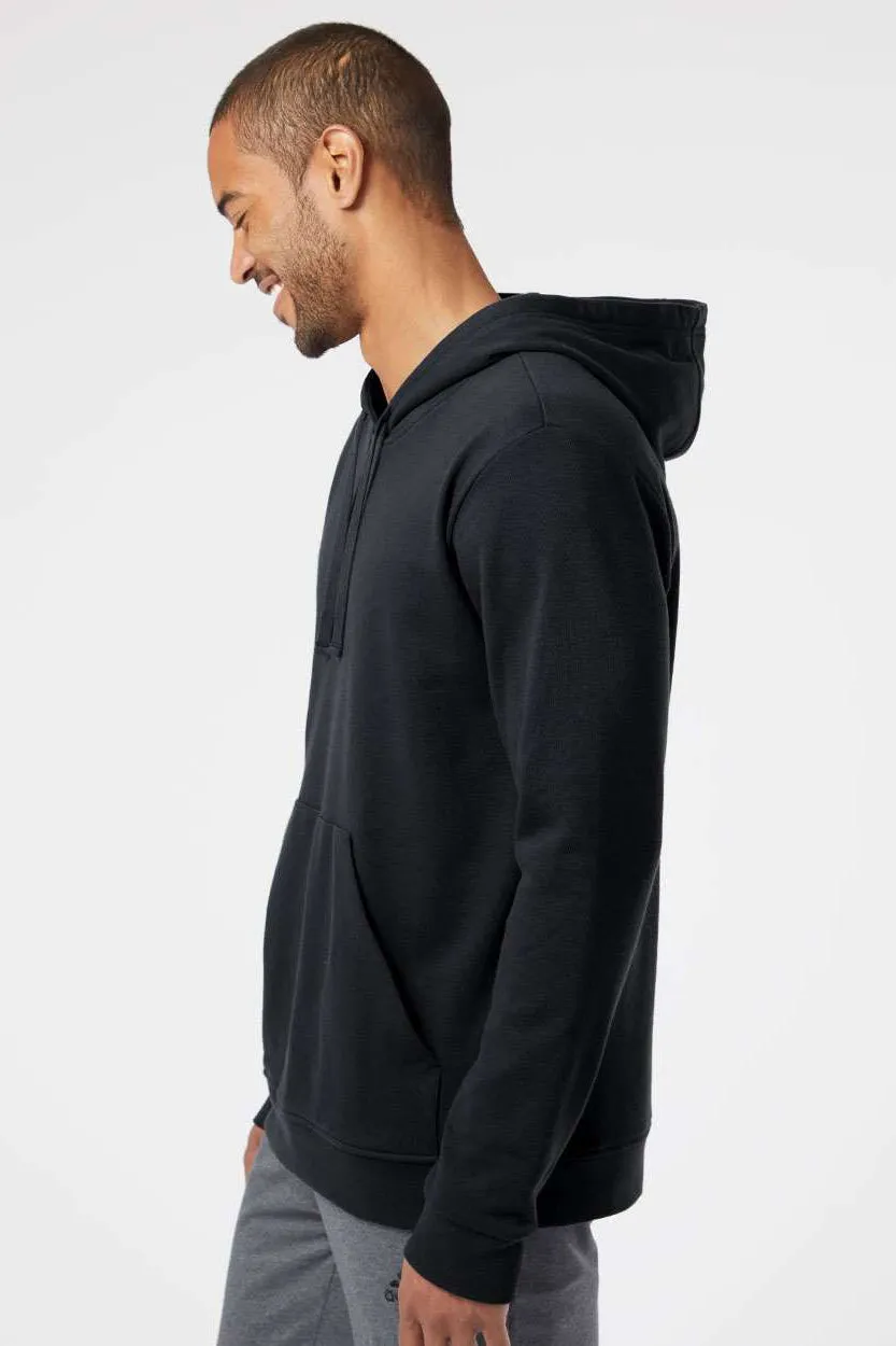 Adidas Mens Fleece Hooded Sweatshirt Hoodie - Black - NEW