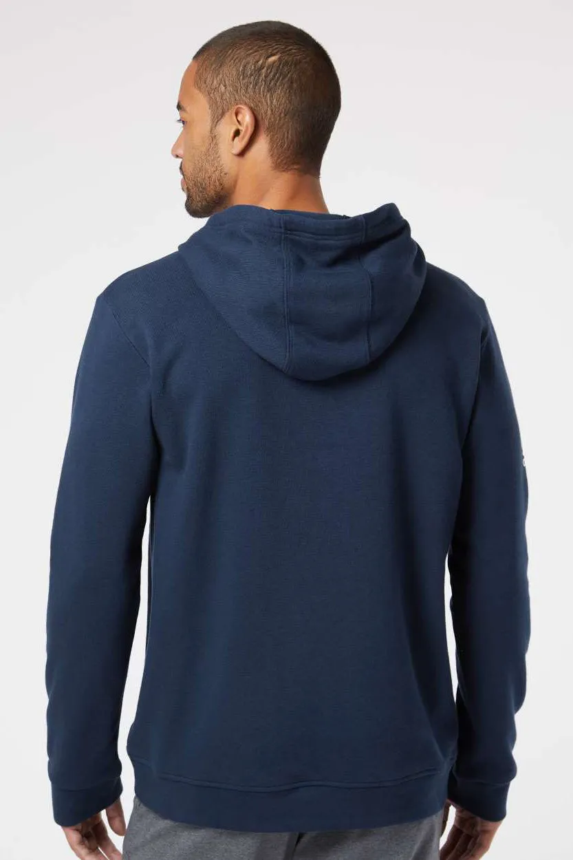 Adidas Mens Fleece Hooded Sweatshirt Hoodie - Collegiate Navy Blue - NEW