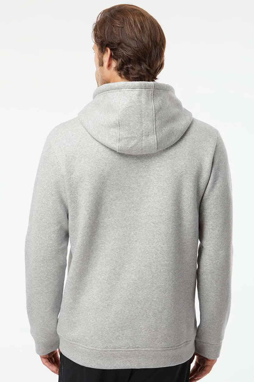 Adidas Mens Fleece Hooded Sweatshirt Hoodie - Heather Grey - NEW