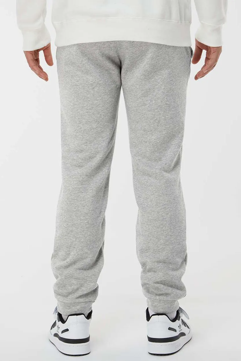 Adidas Mens Fleece Jogger Sweatpants w/ Pockets - Heather Grey - NEW