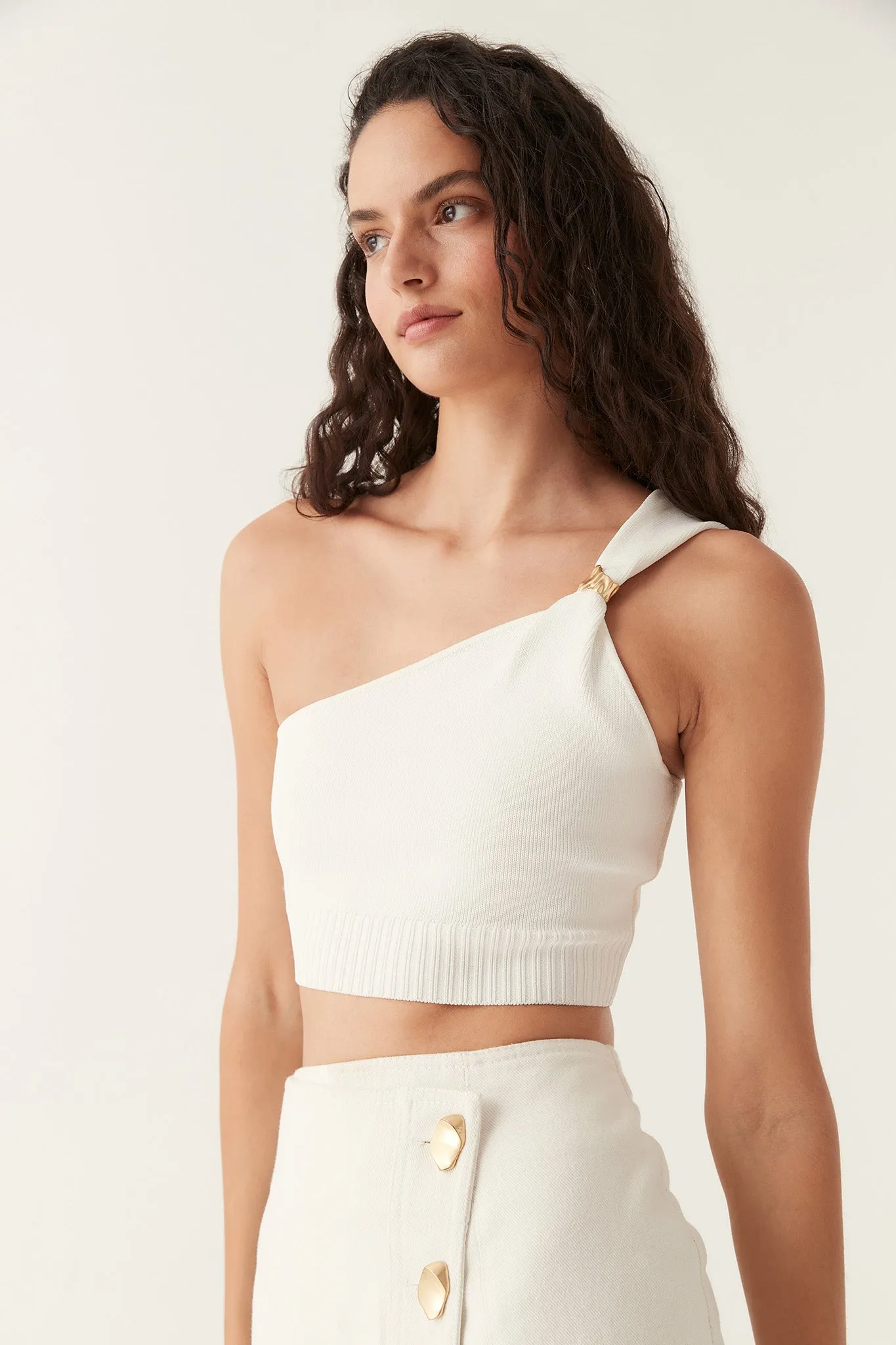 Anani Asymmetric Bustier Top