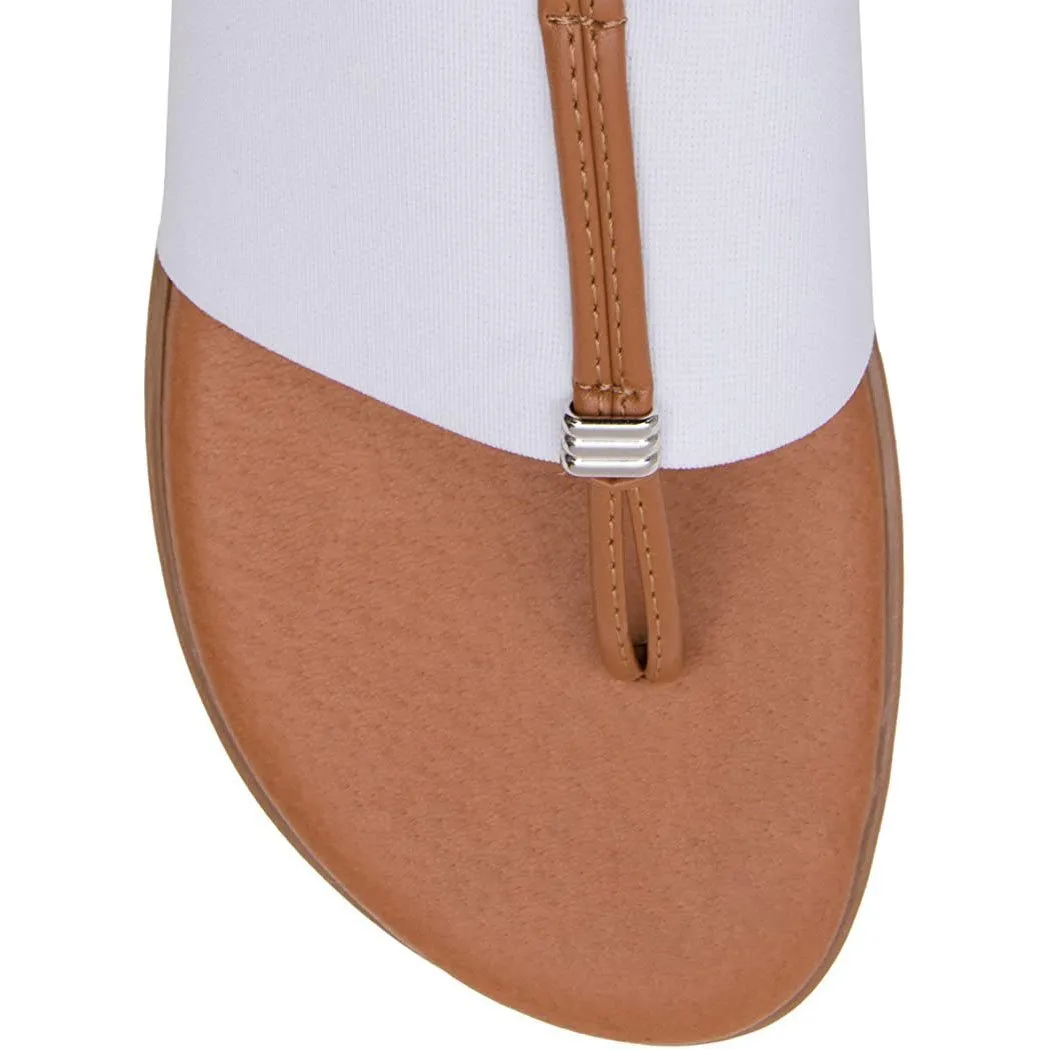 Andre Assous Nice Featherweights ™ Elastic Sandal (White)