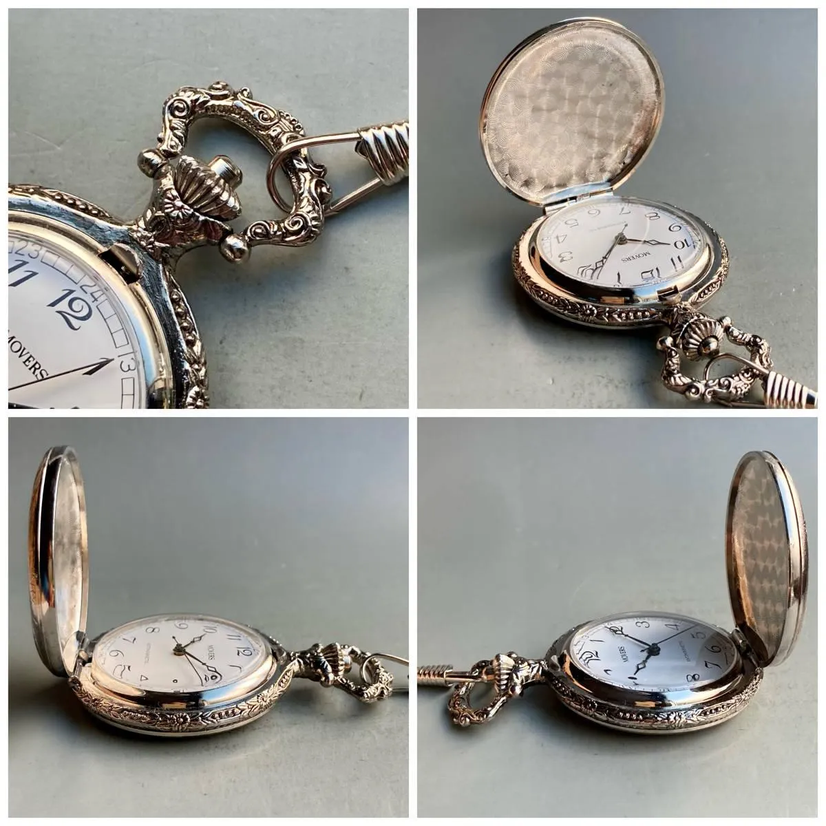 Antique Pocket Watch Movers Manual Winding 46mm Vintage Watch Hunter Case