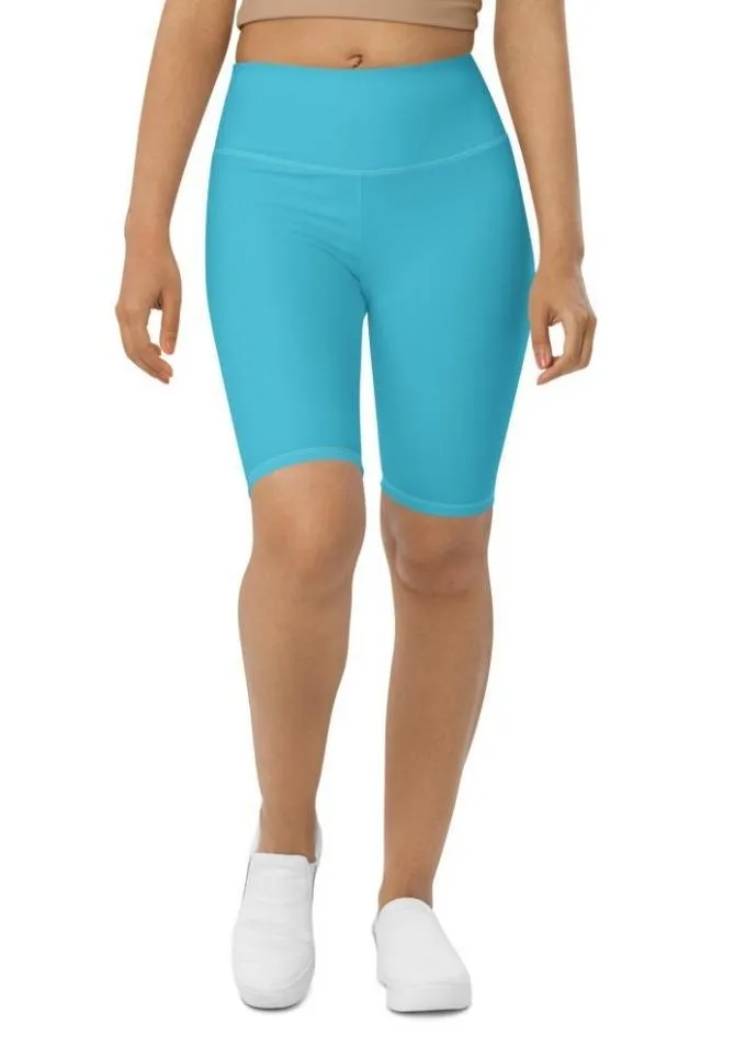 Aqua Turquoise Biker Shorts