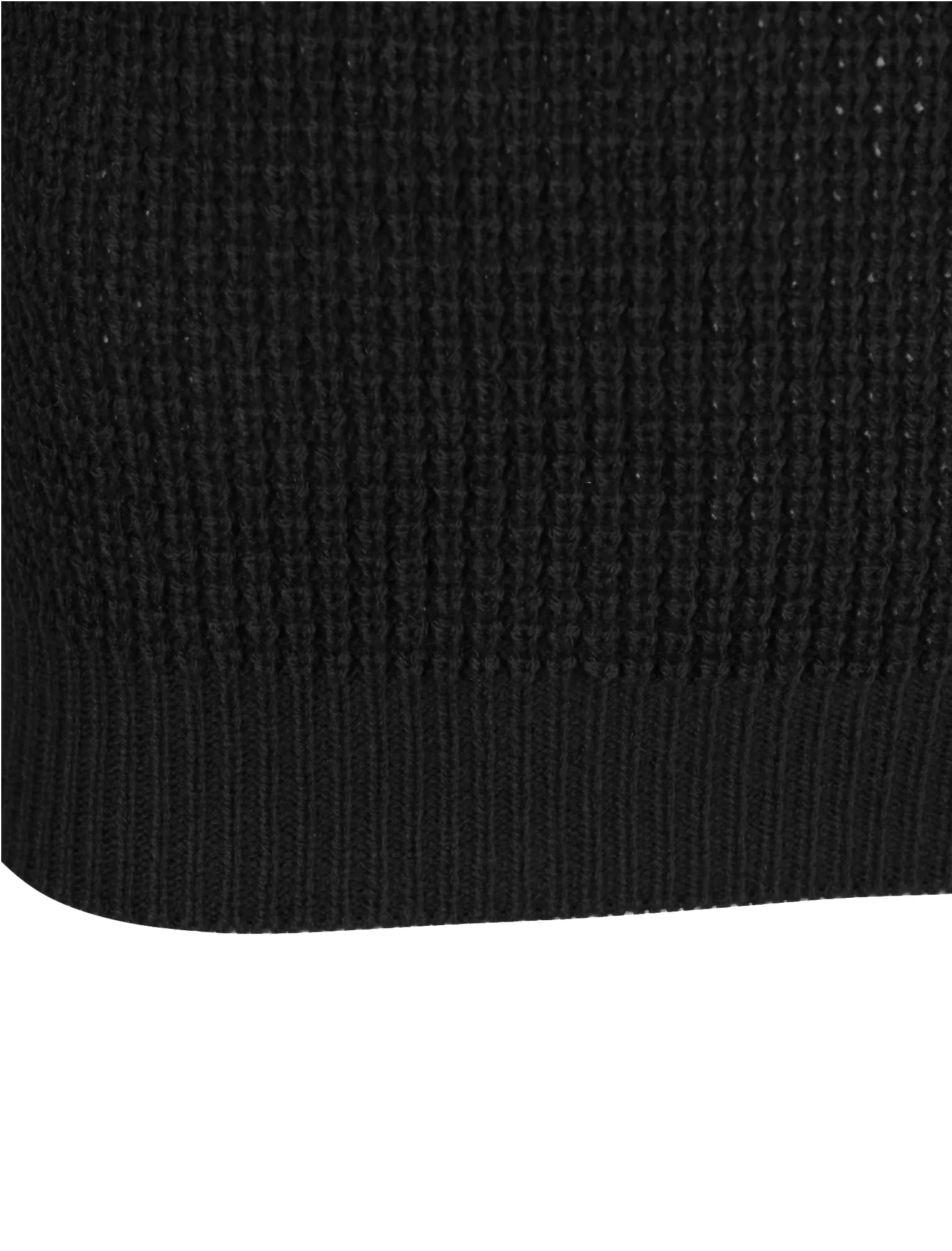 Auldhome Waffle Knit Jumper in Black - Kensington Eastside