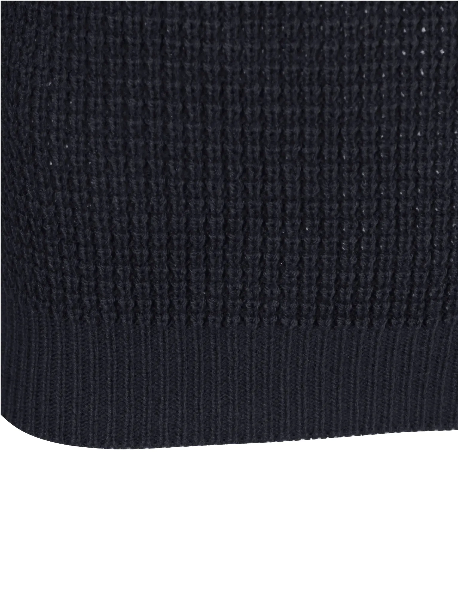 Auldhome Waffle Knit Jumper in Dark Navy - Kensington Eastside