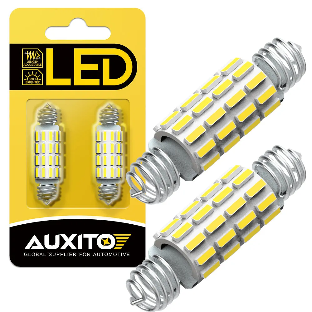 AUXITO Spring Retractable 578 LED Bulb Festoon 211-2 212-2 Light Bulb Interior Lights