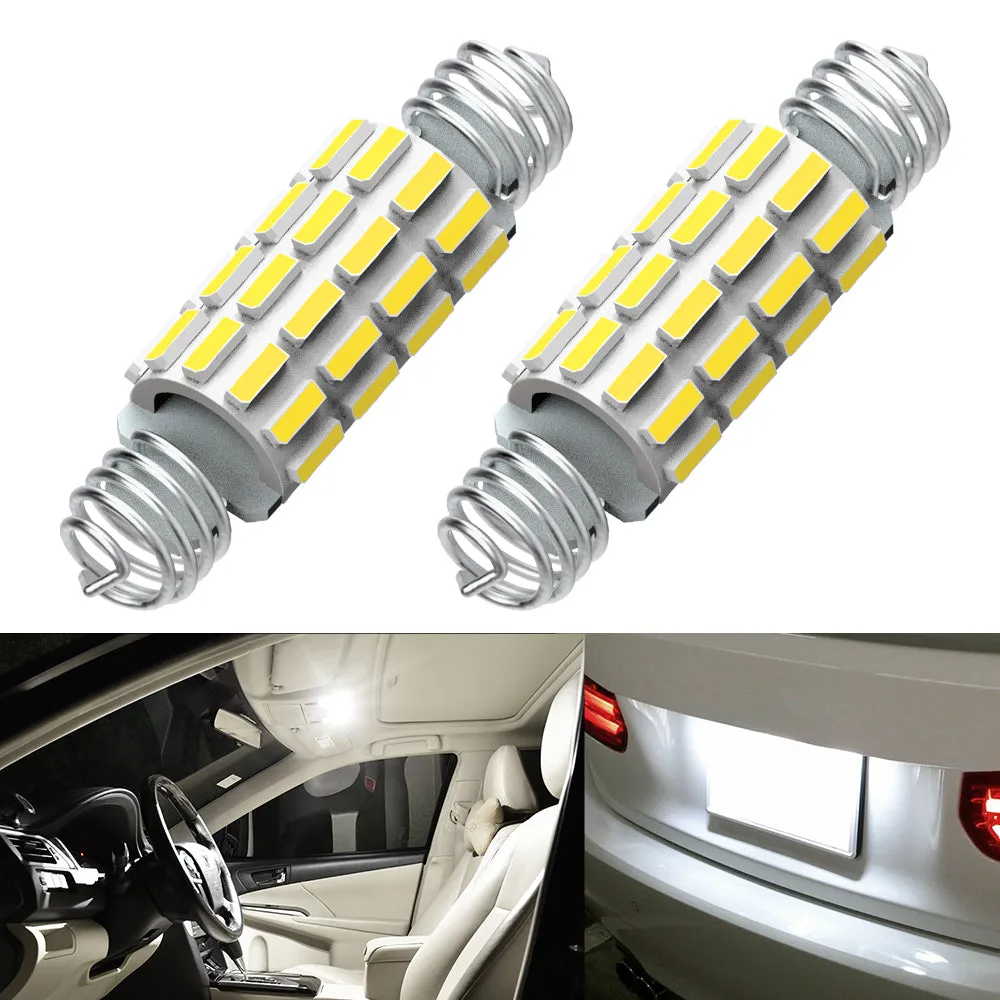 AUXITO Spring Retractable 578 LED Bulb Festoon 211-2 212-2 Light Bulb Interior Lights