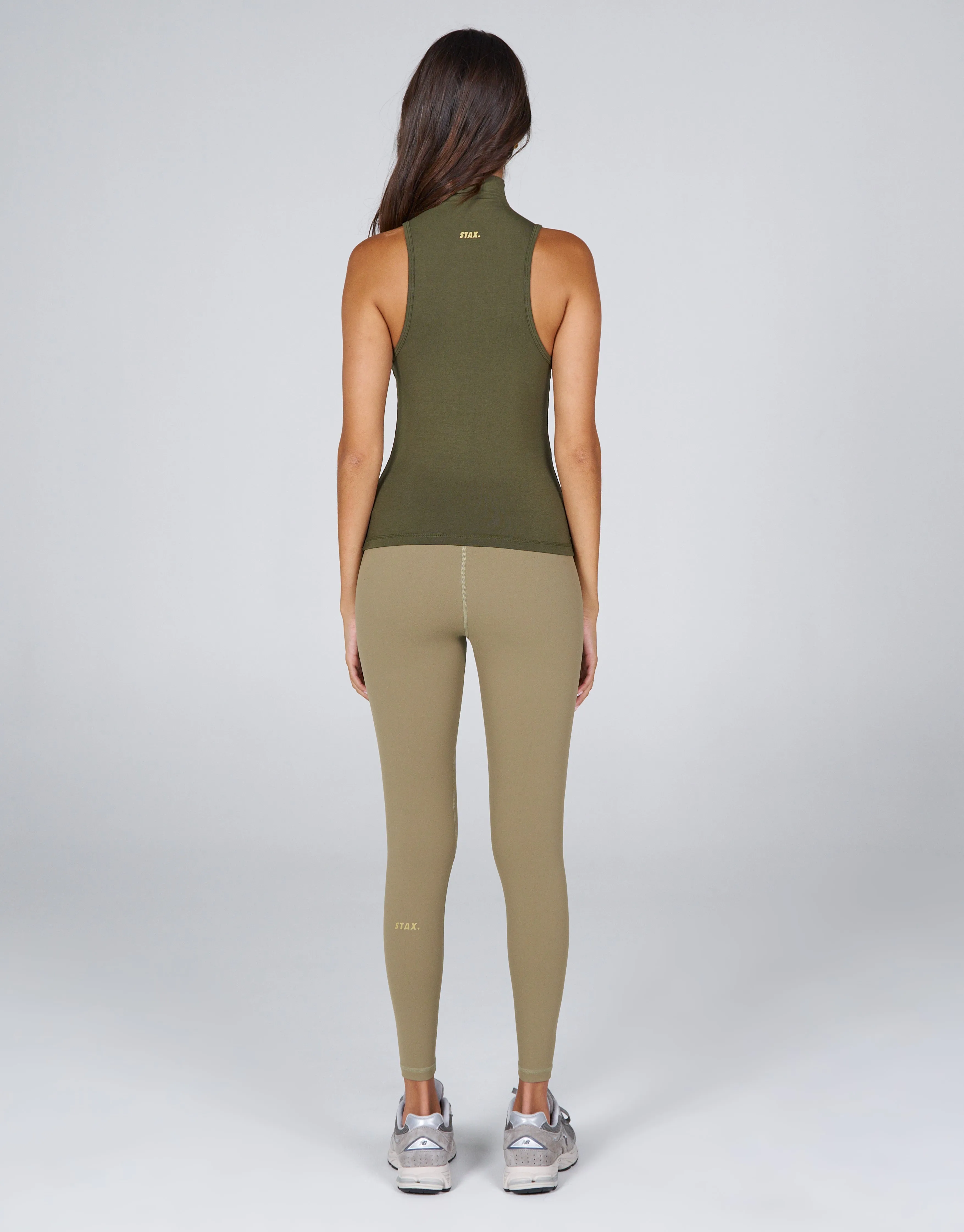 AW High Neck Tank - Oryx (Olive)