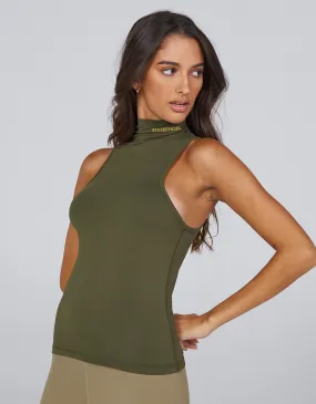 AW High Neck Tank - Oryx (Olive)