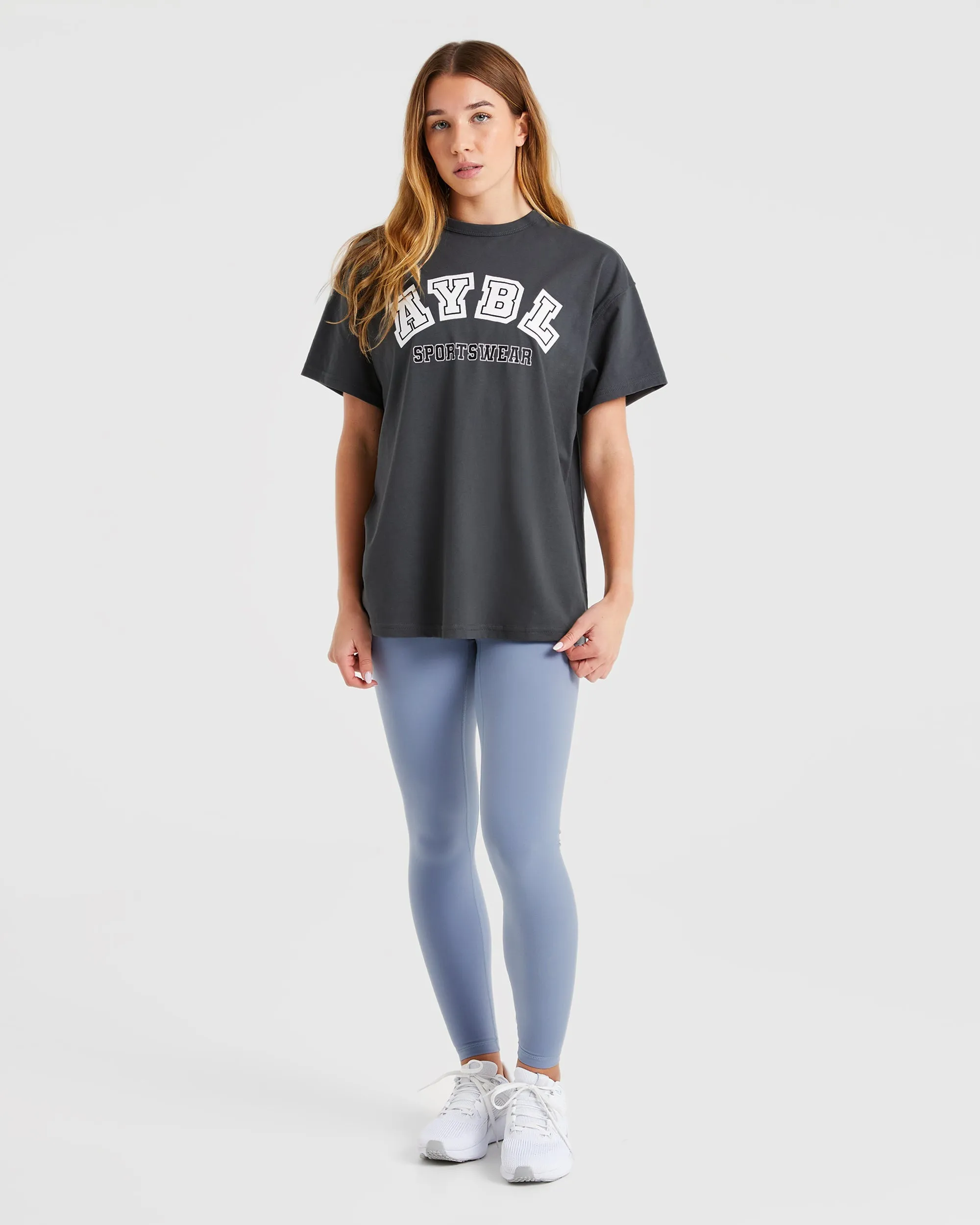 AYBL Sports Oversized T Shirt - Charcoal