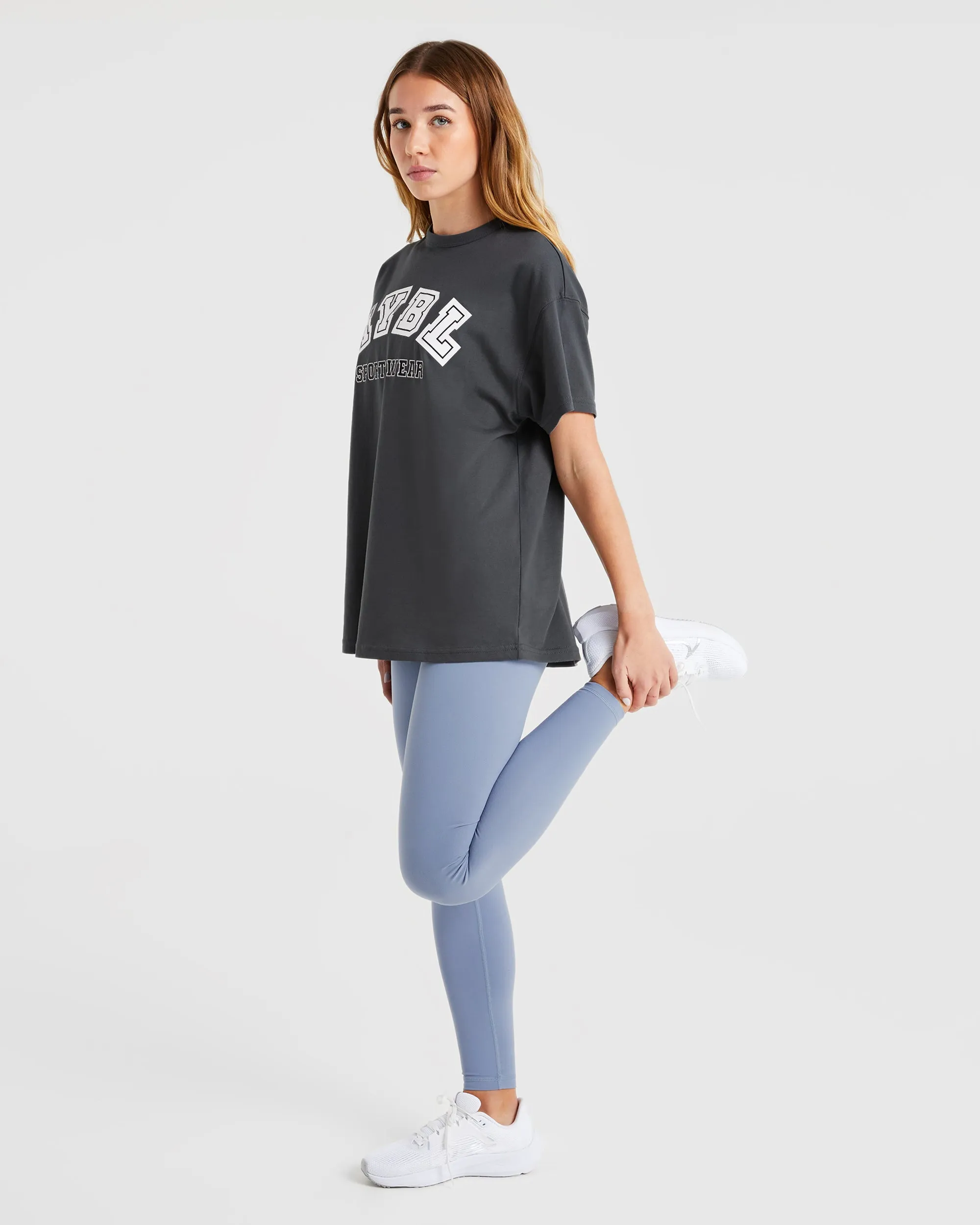 AYBL Sports Oversized T Shirt - Charcoal