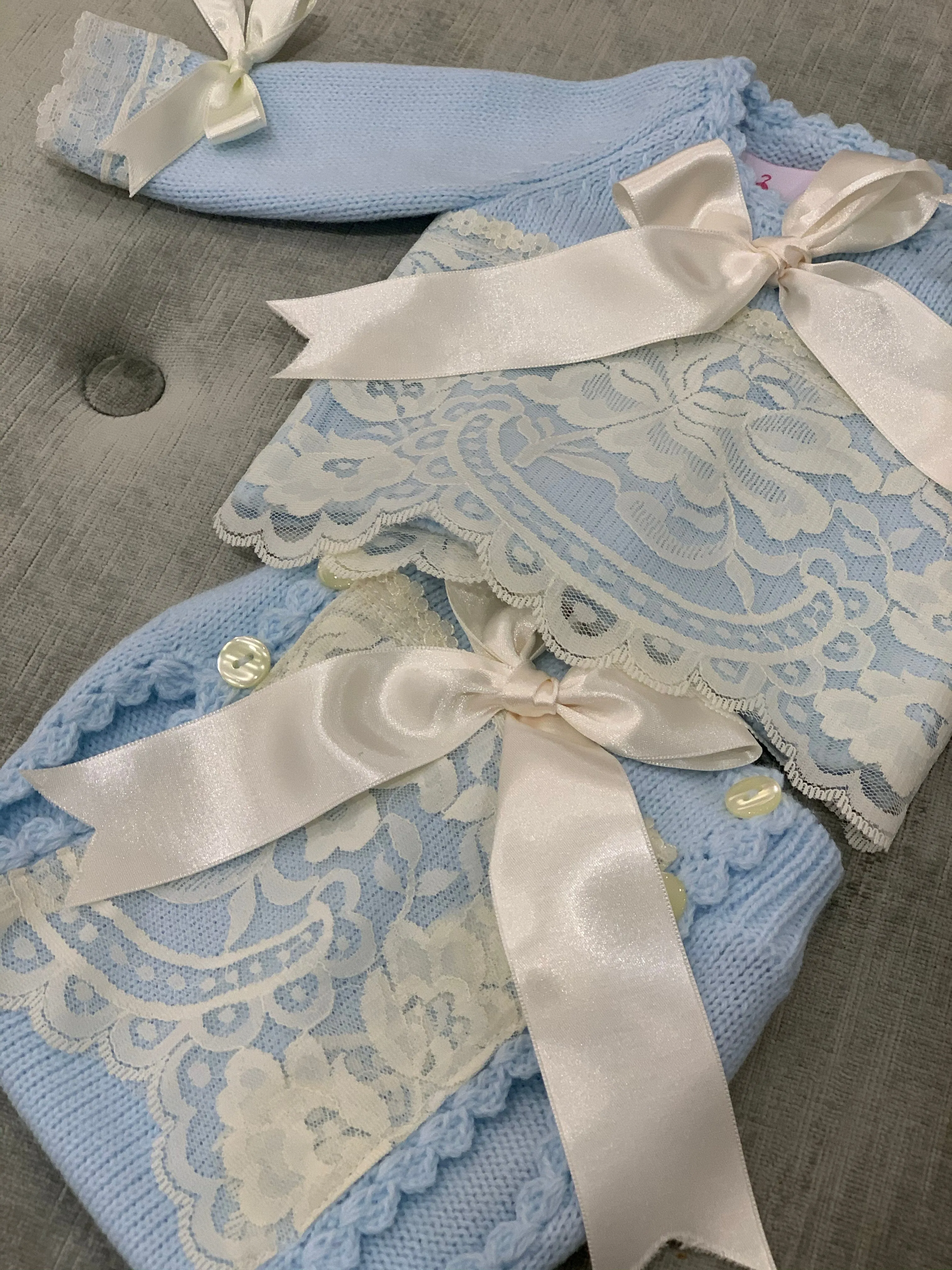 Baby Blue Infant Knit