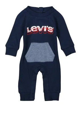 Baby Boys 0-9M Levis Waffle Knit Logo Graphic Jumpsuit