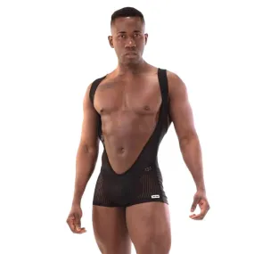 Barcode Berlin Sanke mesh singlet black