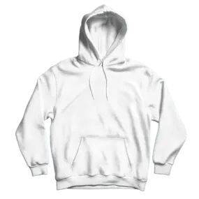 Basic Plain White Hoodie