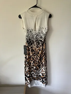 BEBE ombre leopard dress, sz L