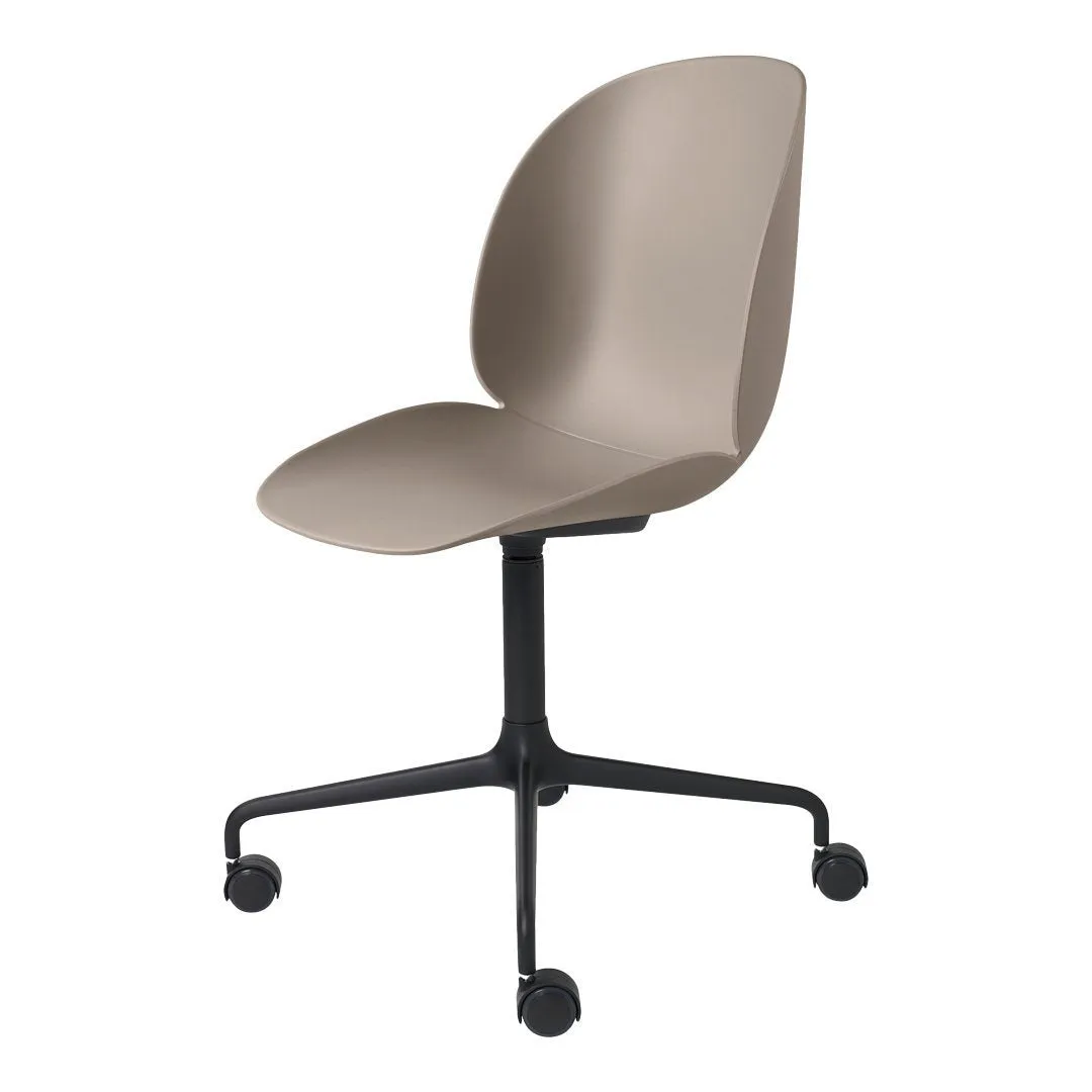 Beetle Meeting Chair - 4-Star Base w/ Castors - Unupholstered