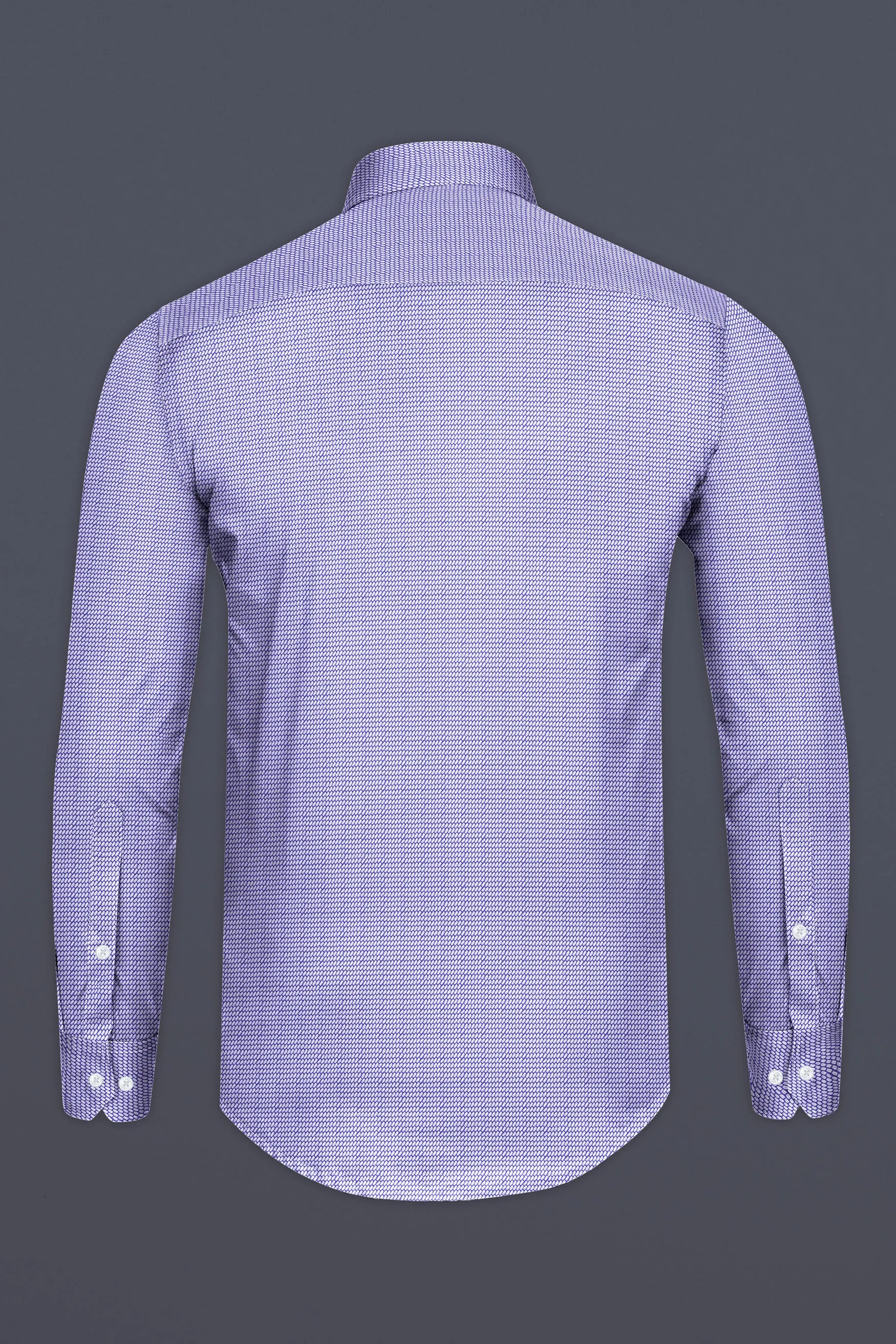 Biloba Purple Dobby Textured Premium Giza Cotton Shirt