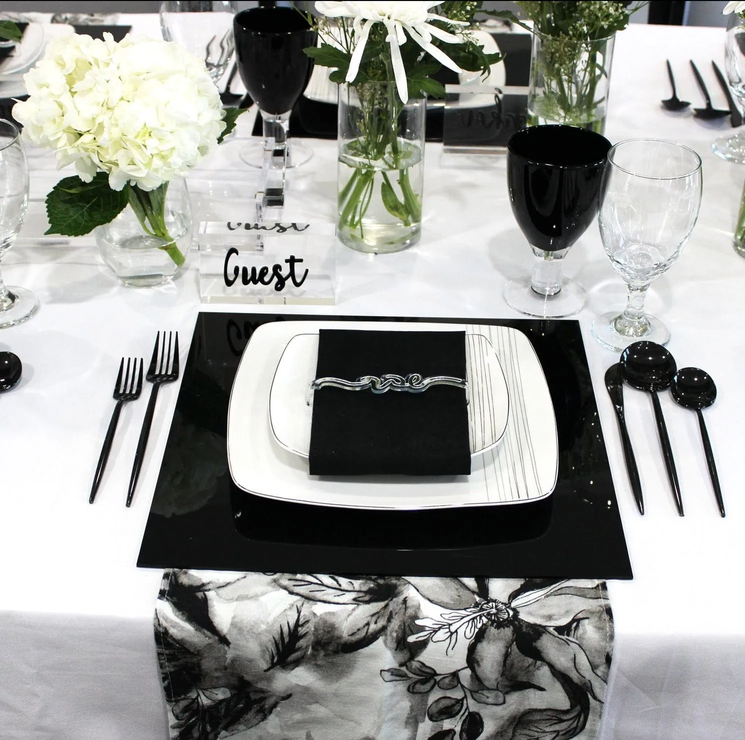 Black & White Tablescape