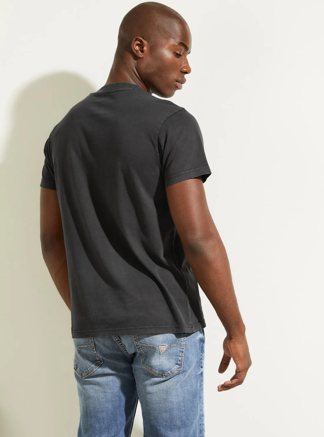 Black Classical Embroidered Logo T-Shirt