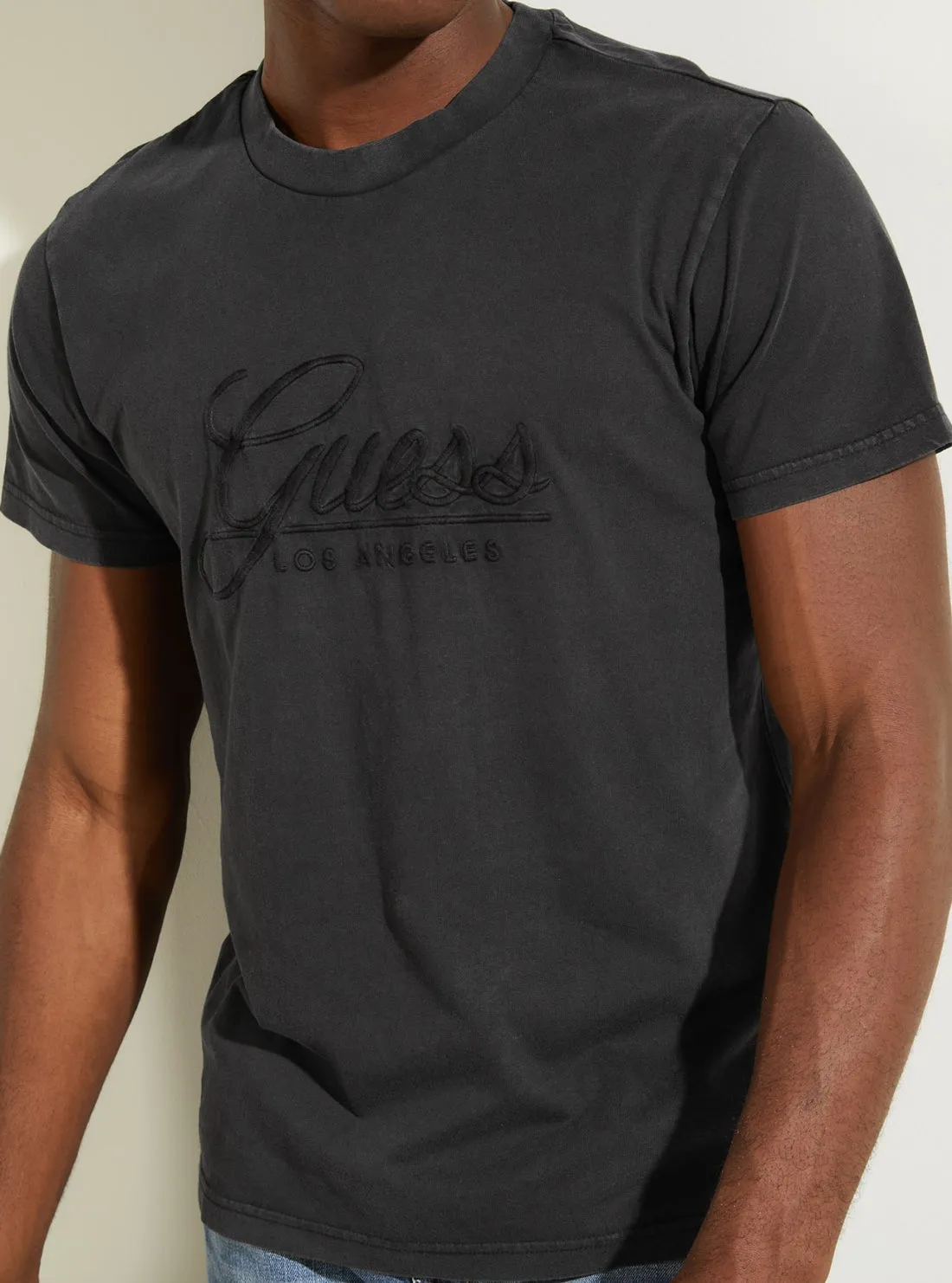 Black Classical Embroidered Logo T-Shirt