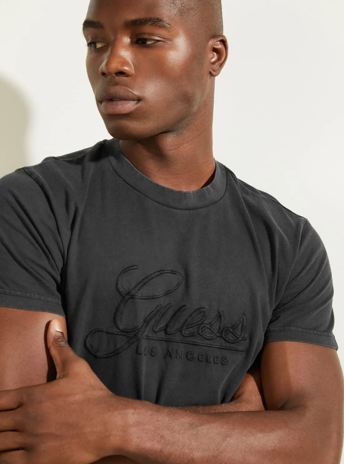 Black Classical Embroidered Logo T-Shirt