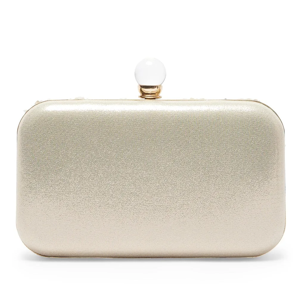 Bliss Handbag in Ivory Crystal