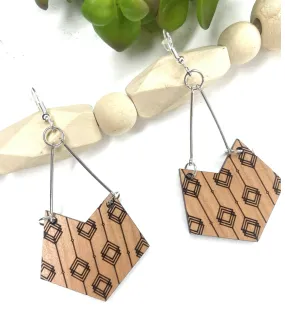 Bohemian Chevron Dangle Earrings