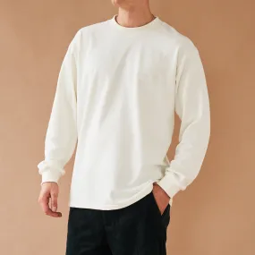 bound 'Ecru Script' Embroidered Longsleeve Tee