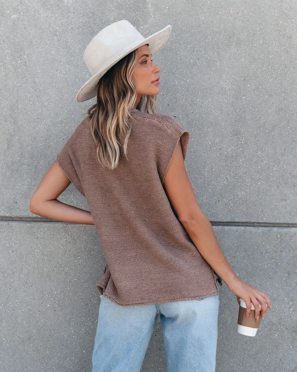 Breezy Mocha Pullover Sweater