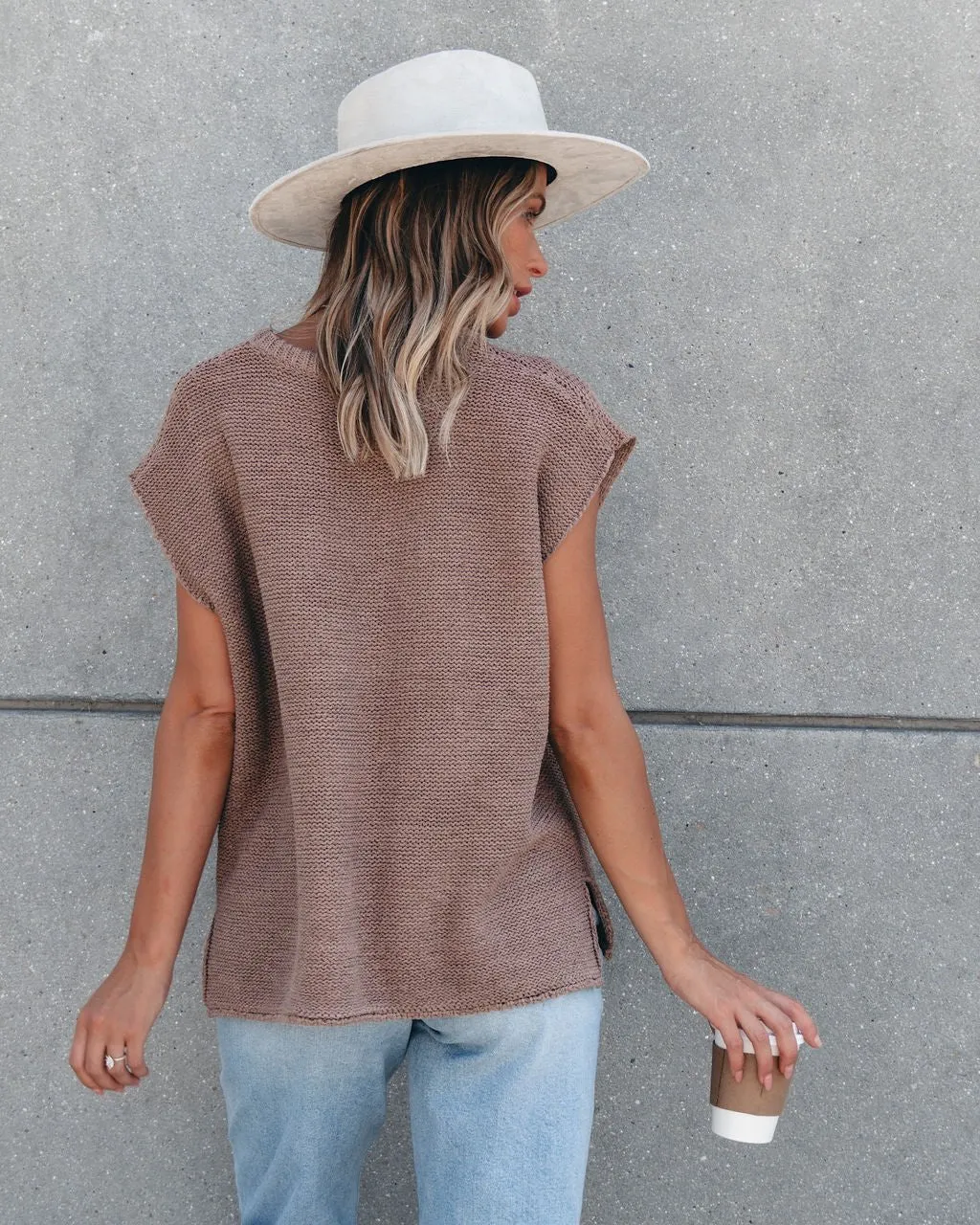 Breezy Mocha Pullover Sweater