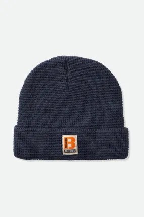 BRIXTON Builders Waffle Knit Beanie Ombre Blue