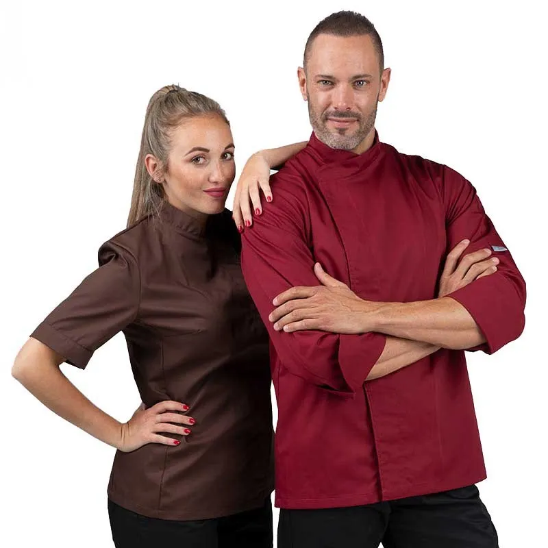 Burgundy Chef Coat - MANELLI