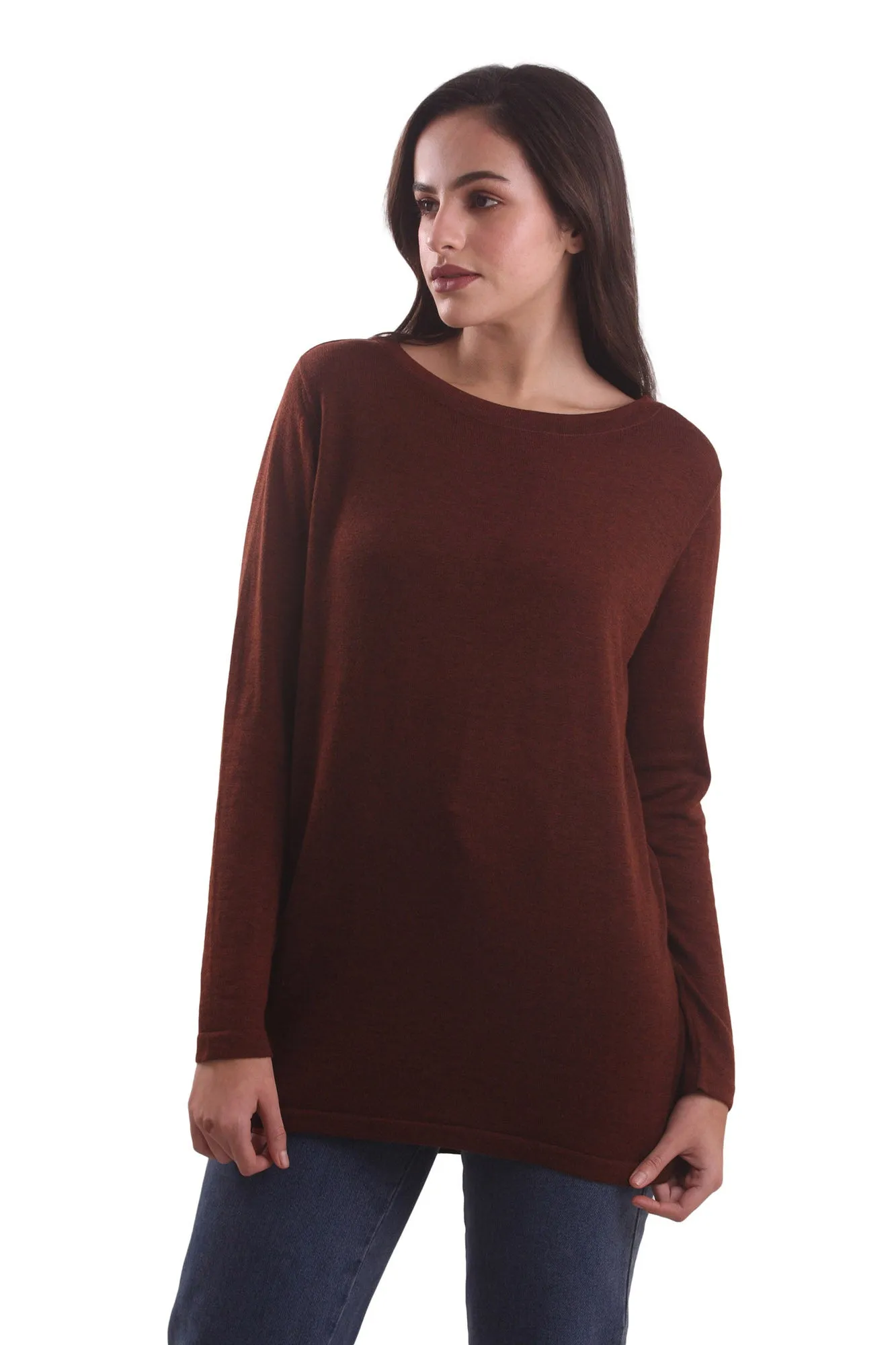 Burnt Sugar Tunic Fit Sweater