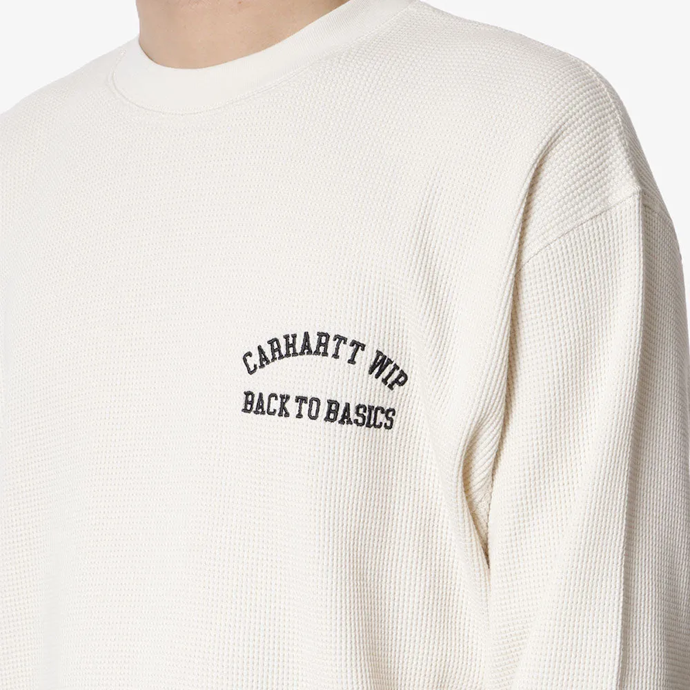 Carhartt WIP Basics Script Waffle Long Sleeve T-Shirt