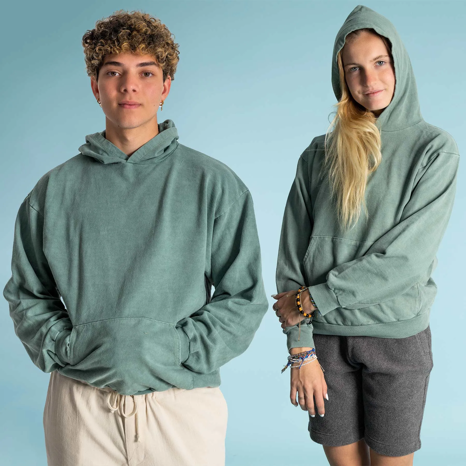 CARMEL VALLEY 100% Organic Cotton Medium Weight Hoodie (Grown & Made in USA) (Unisex)