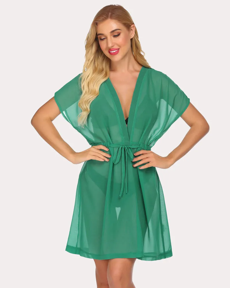 Chiffon Kimono Sheer Beach Coverup