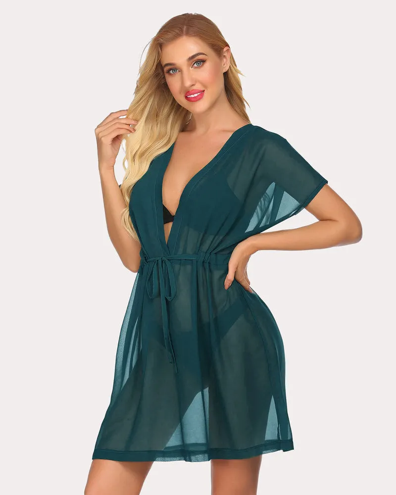 Chiffon Kimono Sheer Beach Coverup